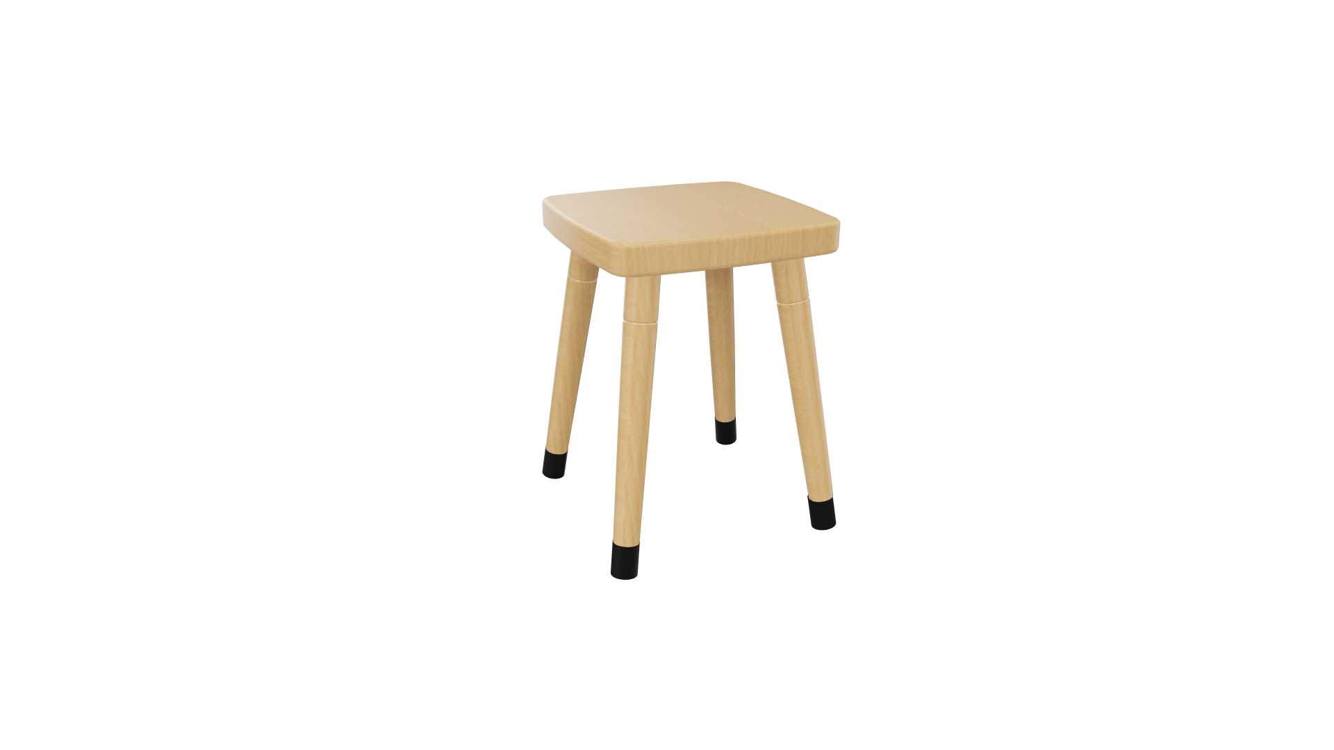 410 tabouret, blank gelakt