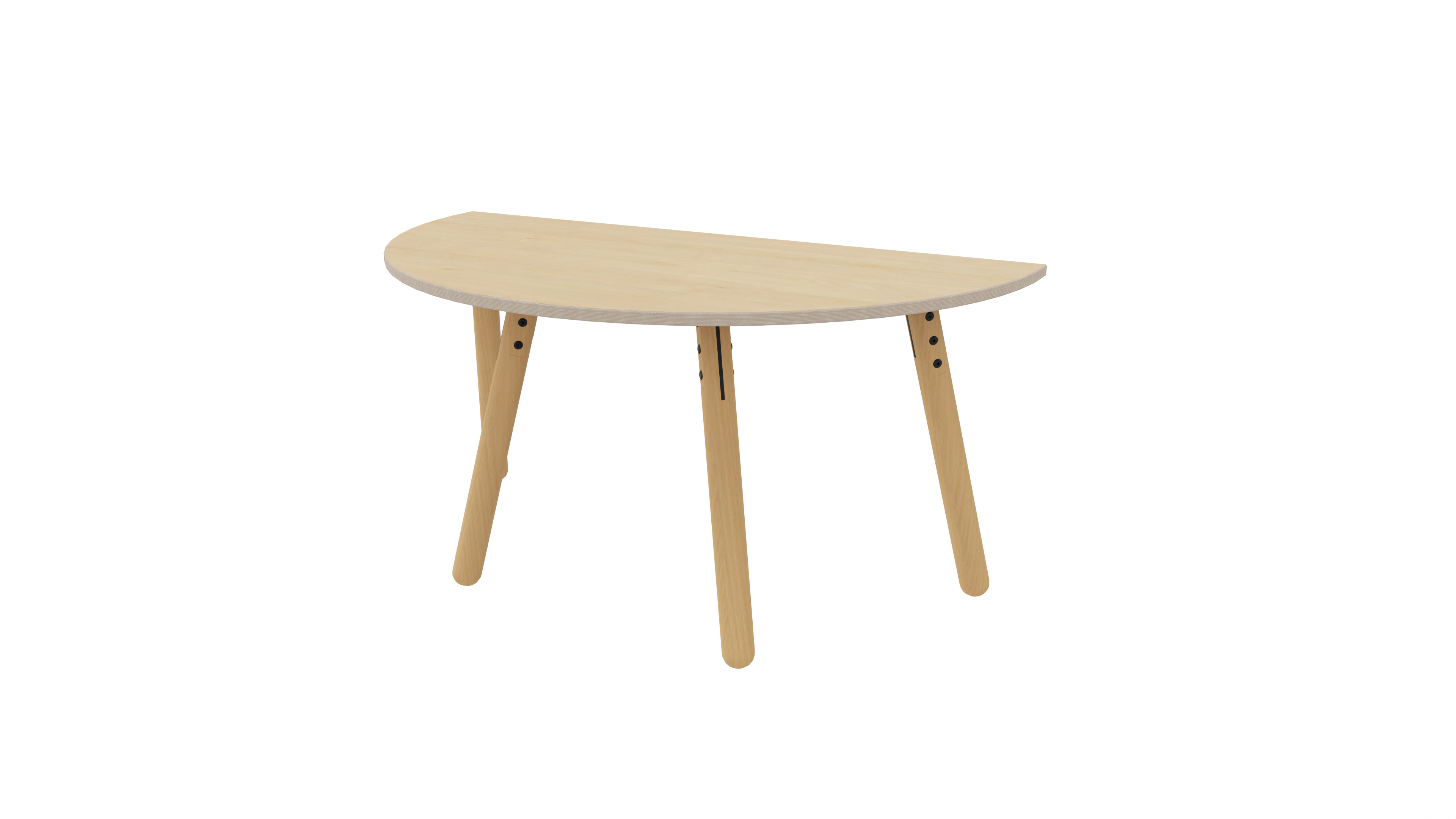 Trati groepstafel, half rond
