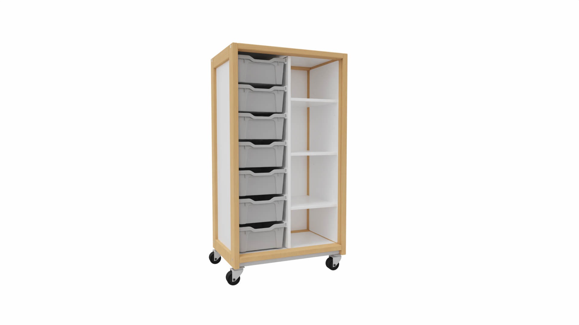 Kast 407, 7 laden